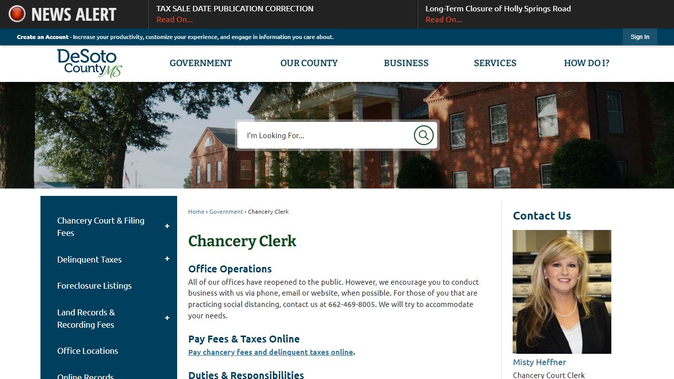 Chancery Clerk | DeSoto County, MS - Official Website